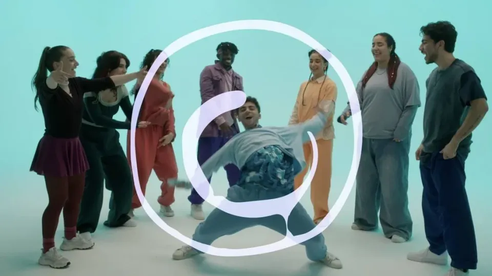 Still from the TOEFL ad